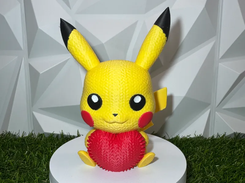 Pikachu Love Knitted