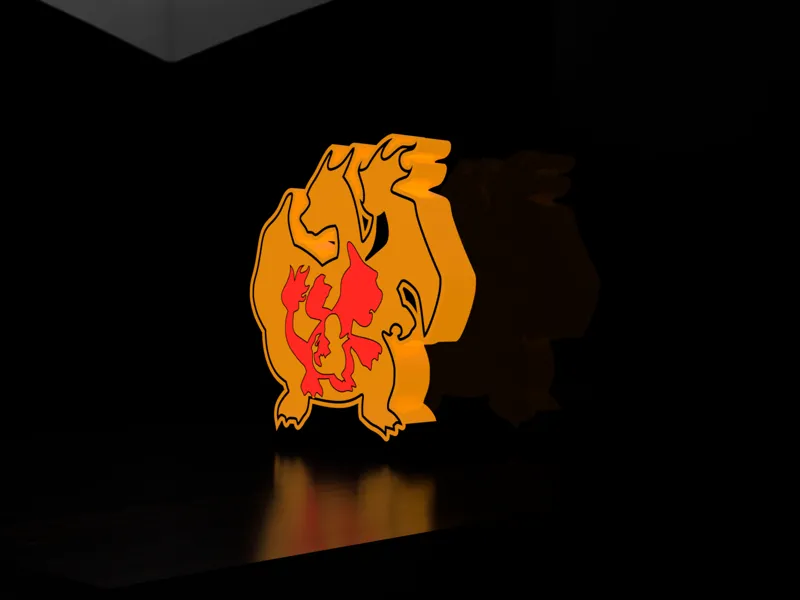 Charmander shadow Evolution Lightbox