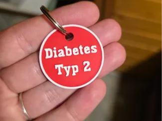 Diabetes Typ 2 Schlüsselanhänger