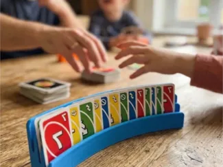 Support de Cartes Incurvé à 3 Rangées