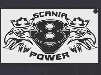 Scania V8 Schlüsselanhänger