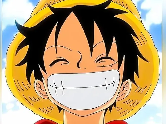 luffy from one piece painting