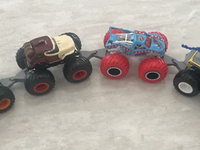 Hotwheels Monster truck Train adaptor