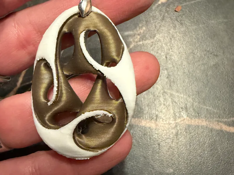 intricate swirl pendant