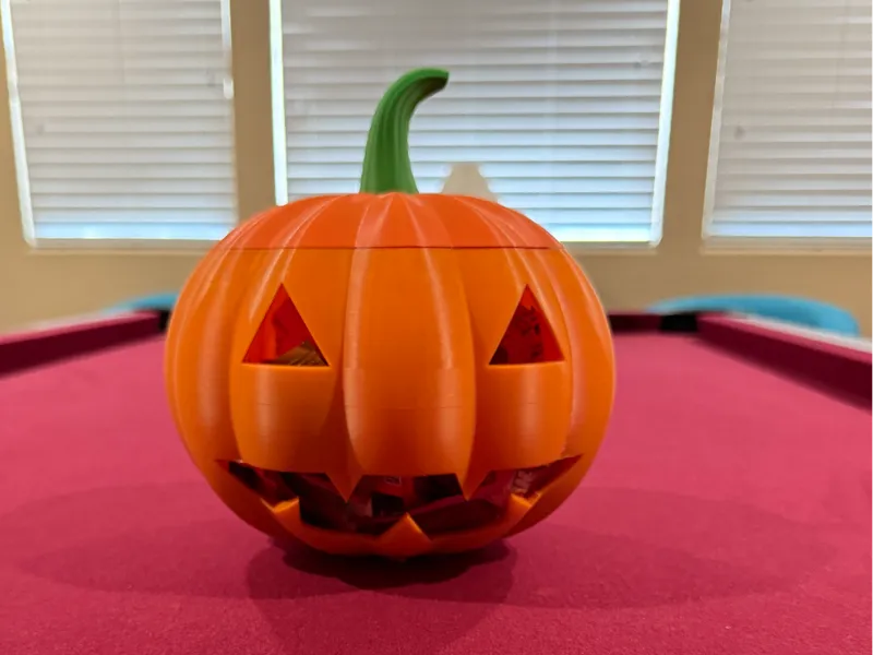 Pumpkin candy holder