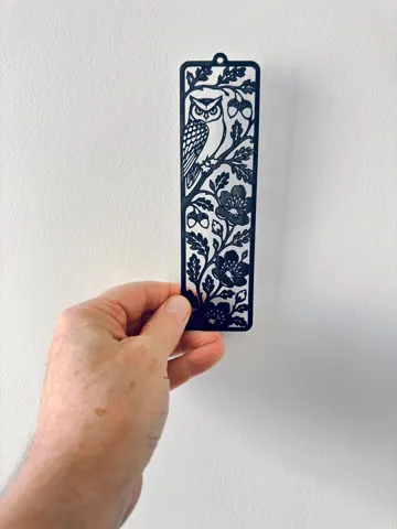 Accesorio de lectura: Owl Bookmark Botanical Wildflower Bookmark — vista de referencia 3