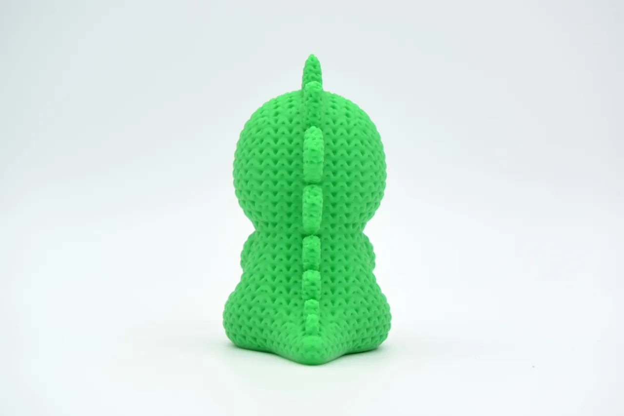Knitted Stegosaurus Dinosaur view 3