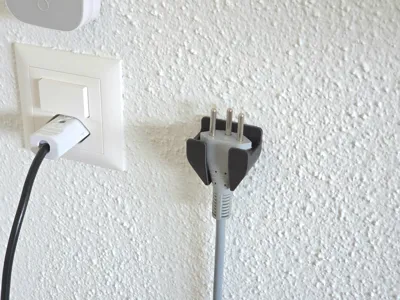 Wall mount for electrical plug