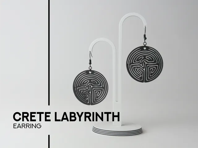 Crete Labyrinth - earrings