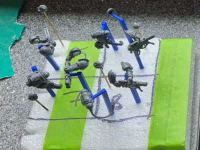 Miniature Sub-Assembly Painting Spikes