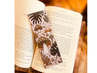 Mushroom Plant Monstera Hueforge Bookmark 
