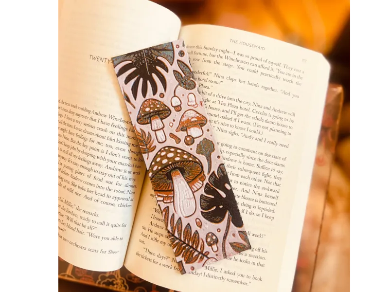 Mushroom Plant Monstera Hueforge Bookmark