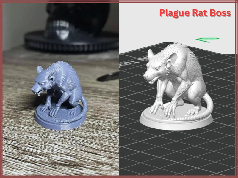 Plague Rat Boss – Fantasy Mini