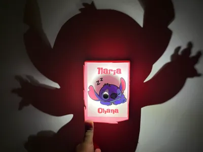Stitch Lampada d'Ombra Shadow Lamp Stitch