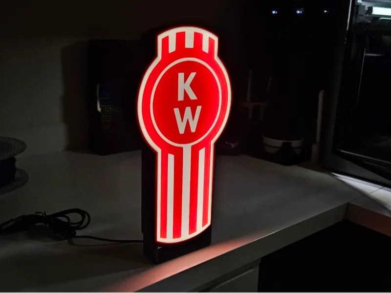 Kenworth KW Led LightBox|Enseigne Logo Kenworth