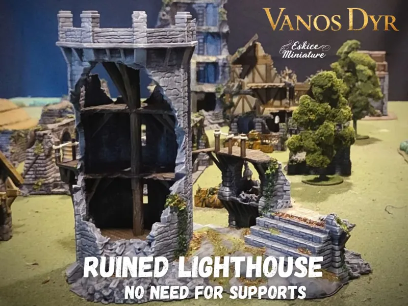 Ruined Lighthouse of Vanos Dyr - Fantasy scenery
