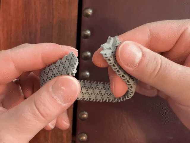 NASA Chainmail Fabric Bracelet M - Clasp - 20sizes view 2
