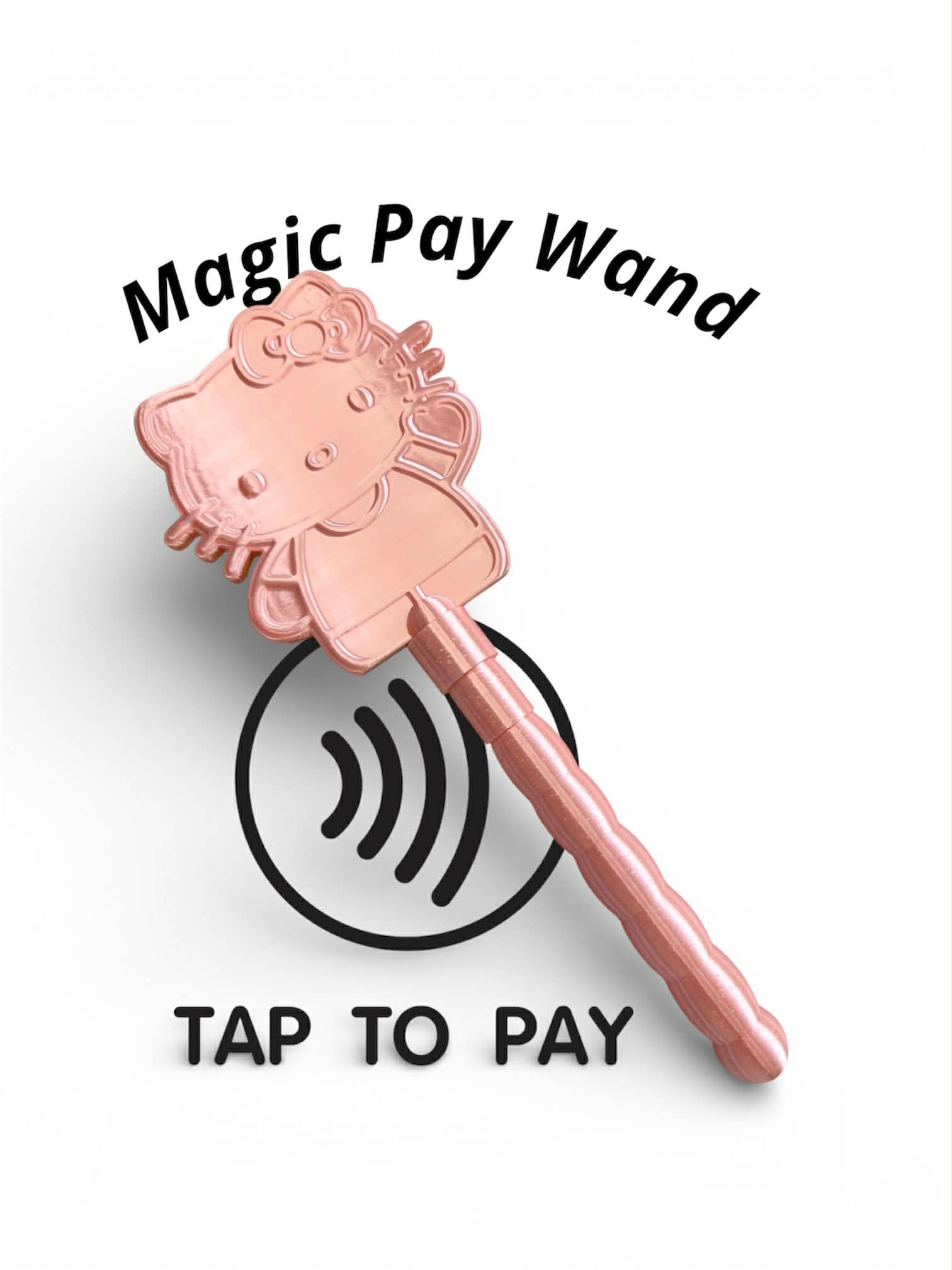Kitty Magic Pay Wand - Free 3D Print Model - MakerWorld