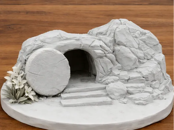 Diorama du tombeau vide de Pâques