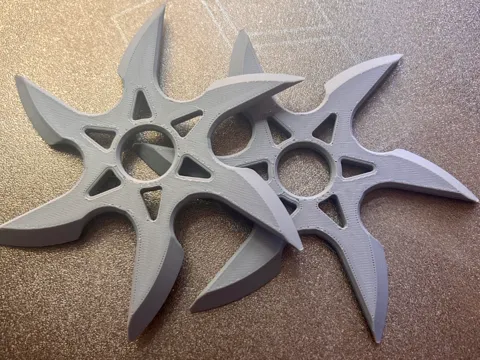 Accesorio para filamento: Six-Pointed Ninja Star (Shuriken) — referencia de MakerWorld