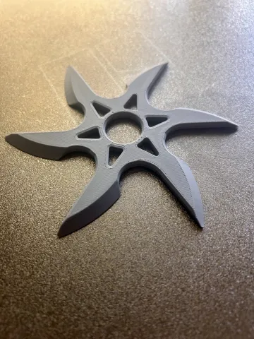 Accesorio para filamento: Six-Pointed Ninja Star (Shuriken) — vista de referencia 3
