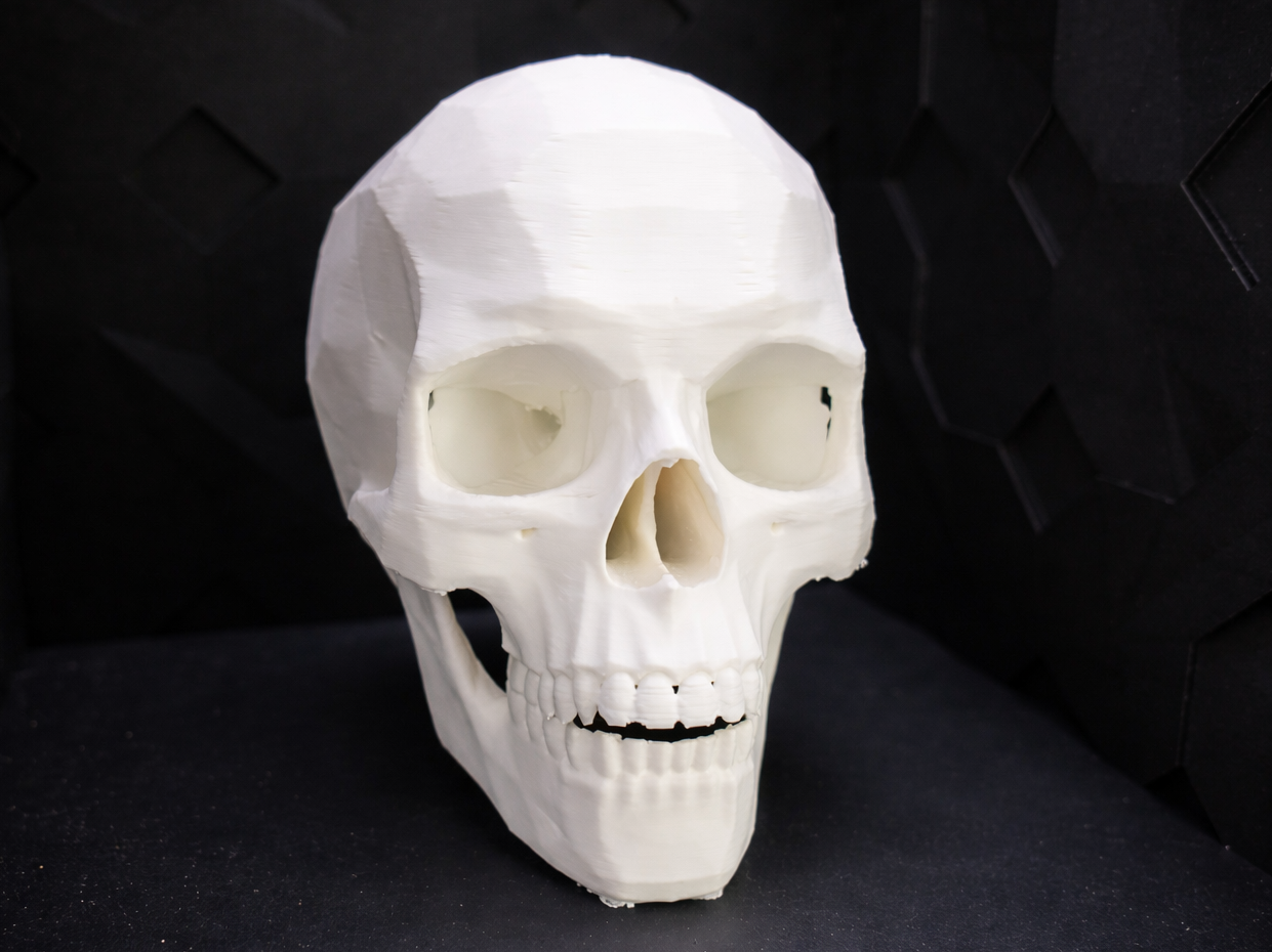 Low-Poly Totenschädel