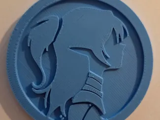 Elven coin minimalistic style
