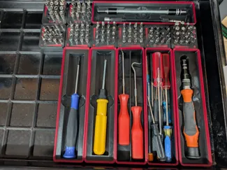 Generic 4mm mini screwdriver storage - gridfinity