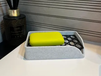 Minimalist Soap Holder with Removable Drain Tray
