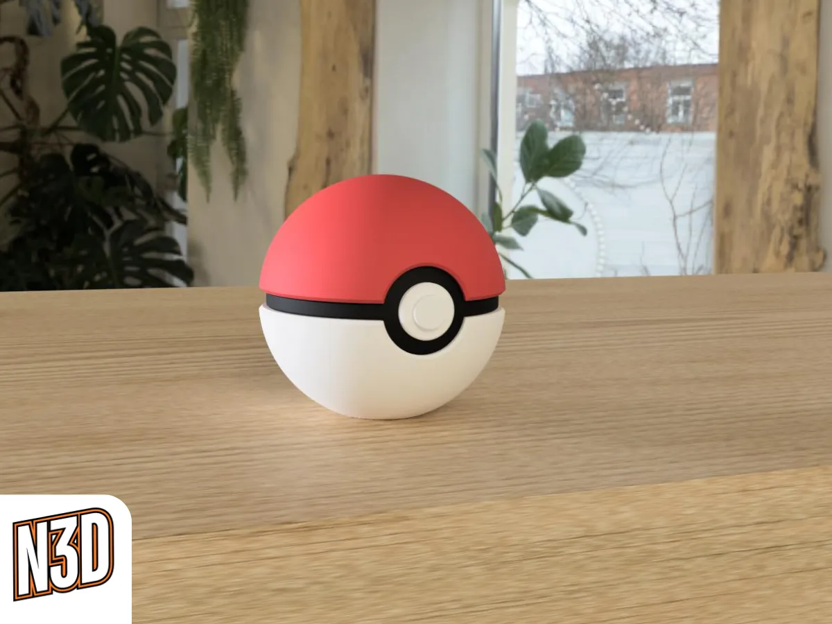 PokeBall by N3D MakerWorld: Download Free 3D Models - 3D model önizlemesi