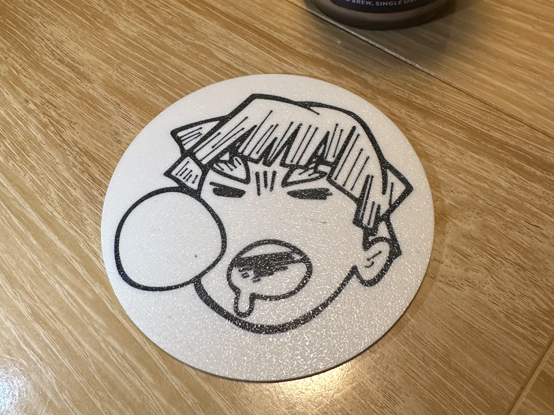 Sleepy Zenitsu Coaster from Demon Slayer