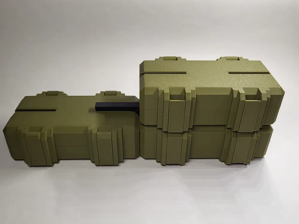 Multi - Box Rugged Modular PrintInPlace containers - Free 3D Print ...