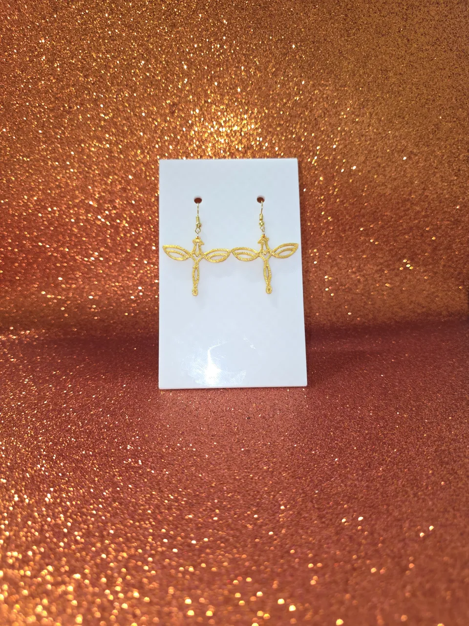 Queen eagle earrings view 2