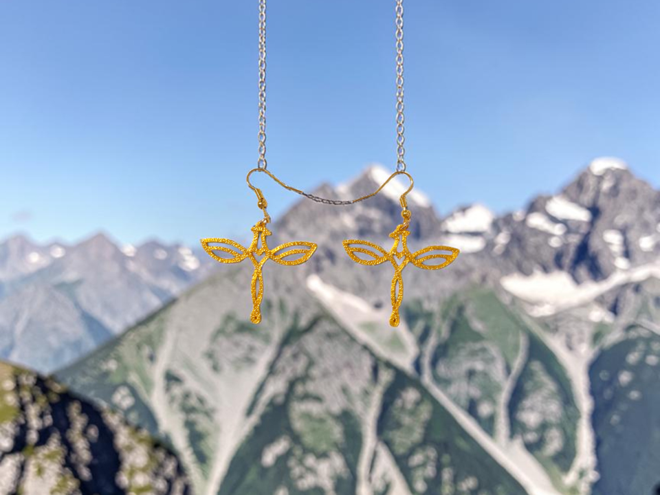Queen eagle earrings