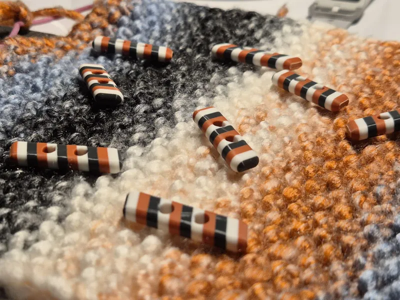 Multicolor 3D Printed Buttons