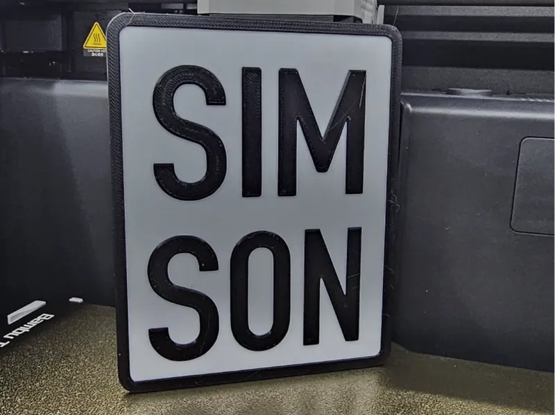 Simson Kennzeichen 
