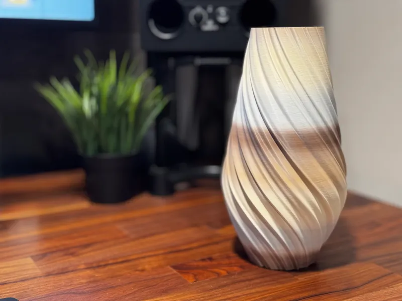Modern Spiral Tall Vase