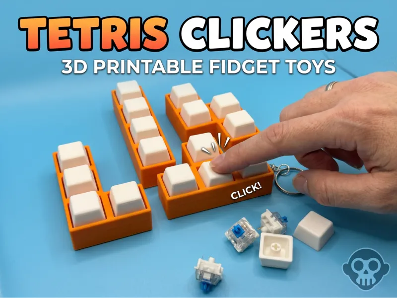 Tetris MX Switch Clickers: No Pin Clipping Needed