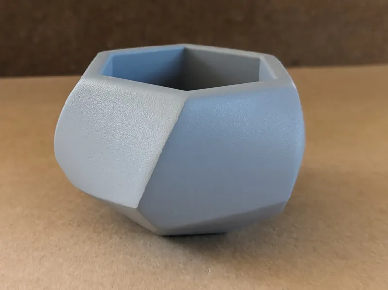 Geometric Hexagon Pot