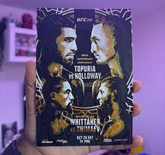UFC308 TITTLE CARD (Hueforge)