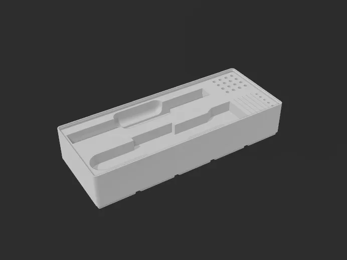 Gridfinity with Pin Scraper and Droller