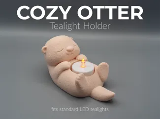 Cozy Otter - Tealight Holder