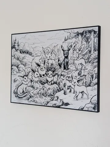 Marco decorativo: Eeveelution Hueforge & Frame — vista de referencia 2
