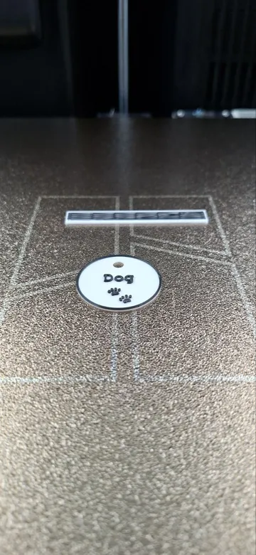 Modelo para impresión 3D: Dog name tag with name of your dog on it — vista de referencia 4