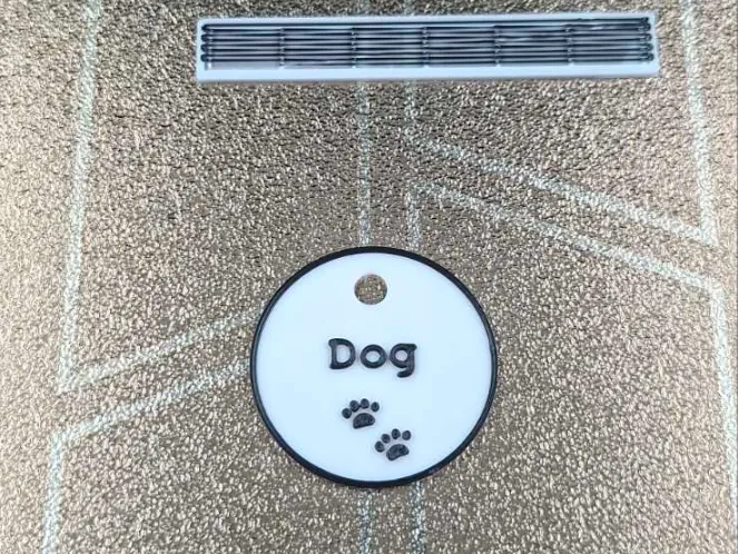 Modelo para impresión 3D: Dog name tag with name of your dog on it. Referencia del modelo original.