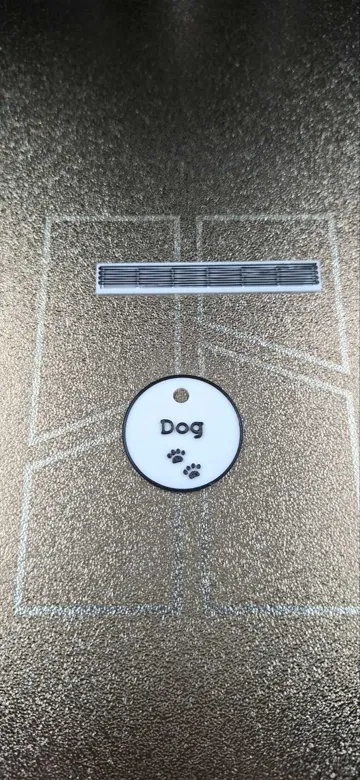 Modelo para impresión 3D: Dog name tag with name of your dog on it — vista de referencia 3