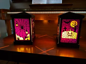 Halloween Stained Glass Lantern - Remix