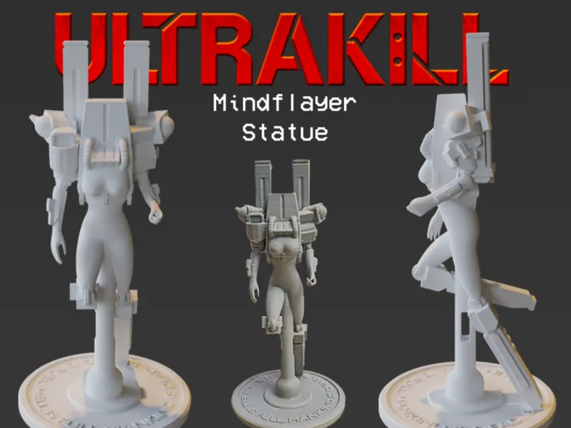 Ultrakill Mindflayer Statue