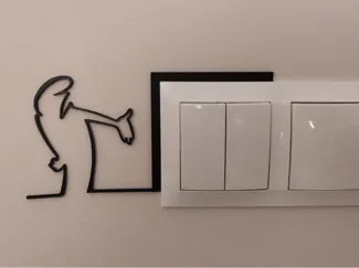 Funny Light Switch Gadget Inspired La Linea Balum