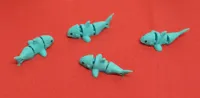 6 x Articulated - Baby shark keyring keychains SIZE 18x36x12